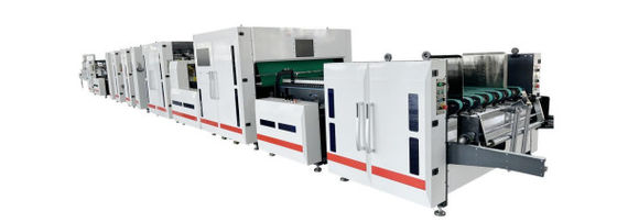 Max. 200m/min. snelheid Carton Folder Gluer Machine JH-1500F-ACJ voor gladde en nauwkeurige verpakking