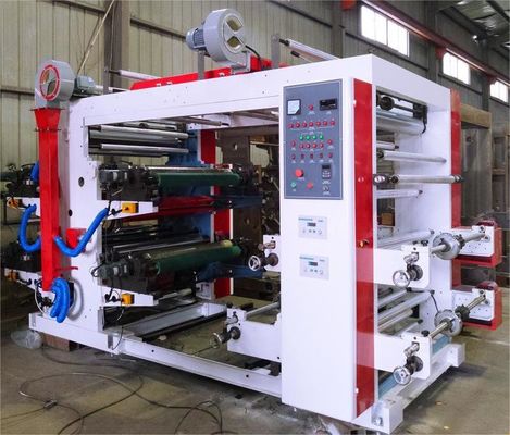 Automatische 21 kW 4 kleur Flexodrukmachine Flexografische drukapparatuur