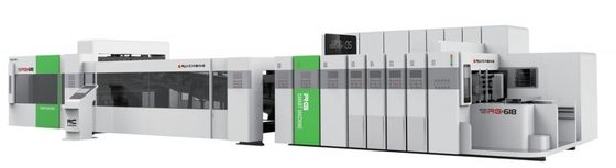 Snelle flexoprinter, slotter, stansmachine, maplijmlijn