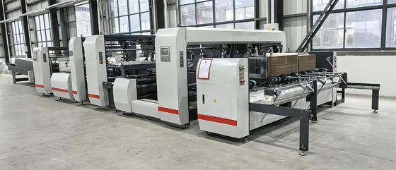 Volledig automatische dubbele splitsing golfvormige doos lijmmachine 45KW JH-2400F-P